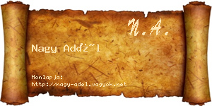 Nagy Adél névjegykártya